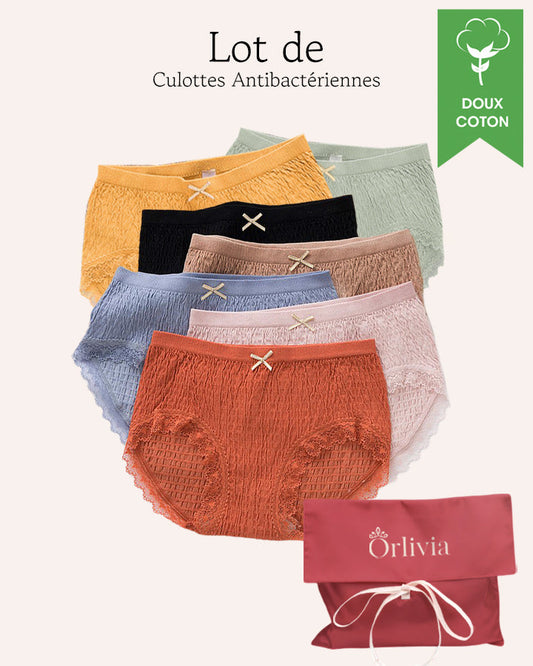 Lot de 7 Culottes Antibactériennes